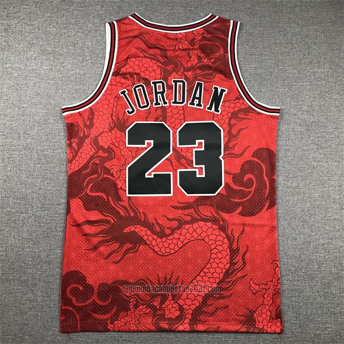 Camiseta Chicago Bulls Michael Jordan #23 Asian Heritage Throwback 1997-98 Rojo